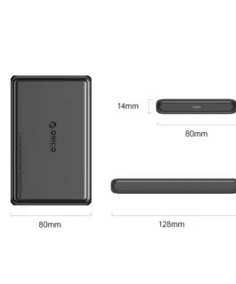 Alternative view of Orico външна кутия за диск Storage - Case - 2.5 inch USB-C/A Black - DDL25-C3-BK