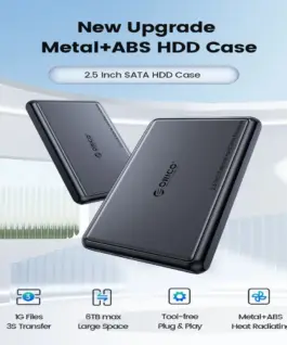 Orico външна кутия за диск Storage – Case – 2.5 inch USB-C/A Black –