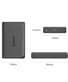 Orico кутия за диск Storage – Case – 3.5 inch USB-C black –