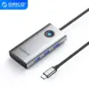 Orico докинг станция Docking Station Type-C - PW11-6P25R-GY-BP - HDMI USB-A x 3 PD100W x 1 LAN
