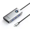 Orico докинг станция Docking Station Type-C - PW11-6P-GY-EP - HDMI x 1 USB-C x 1 USB3.0 x 3 USB-C PD100W x