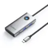 Orico докинг станция Docking Station Type-C - PW11-6PCR-GY-EP - HDMI x 1 USB-C x 1 USB3.0 x 2 USB-C PD100W x 1 LAN x 1