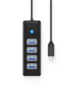 Orico хъб HUB USB3.1 Type-C 4 port – 4 x USB3.0 Black –