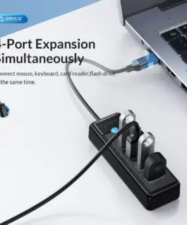 Orico хъб HUB USB3.1 Type-C 4 port – 4 x USB3.0 Black –