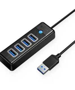 Orico хъб HUB USB3.0 4 port Black - PW4U-U3-015-BK