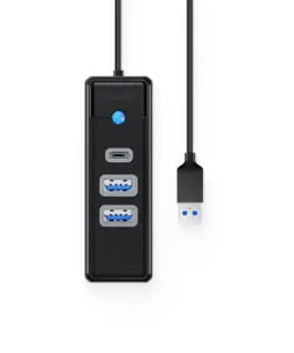 Alternative view of Orico хъб HUB USB3.0 3 port - 2 x USB3.0, 1 x Type C, Black - PWC2U-U3-015-BK