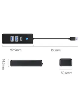 Orico хъб HUB USB3.0 3 port – 2 x USB3.0