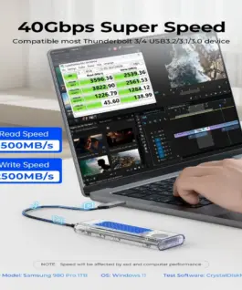 Orico външна кутия за диск Storage – Case – M.2 NVMe M key – 40Gbps