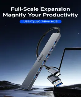 Orico хъб HUB USB-C 5 port – USB3.0 x 1