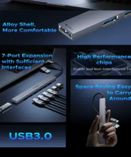 Orico хъб HUB USB-C 5 port – USB3.0 x 1