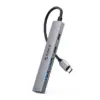 Orico хъб HUB USB-C 5 port - USB3.0 x 1 USB2.0 x 2 USB-C x 2 Aluminium - YSB4-U2-GY