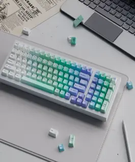 Капачки за механична клавиатура Keychron Cherry Profile Dye-Sub PBT Full Keycap Set - Cloud