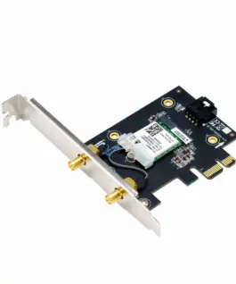 Безжичен адаптер ASUS PCE-BE6500 WiFi 7 PCI-e две външни антени и