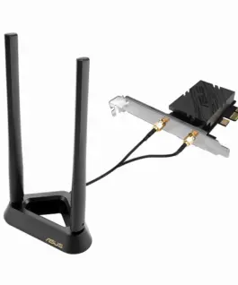 Безжичен адаптер ASUS PCE-BE92BT WiFi 7 PCI-e две външни антени и
