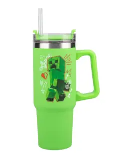 Чаша Paladone: Minecraft - Green 900ml Multiway Travel Cup Stra PP14600MCF