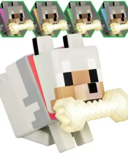 Alternative view of Лампа Paladone Glo Buddies: Minecraft - Wolf Light, PP14761MCF