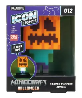 Статуетка Paladone Icons: Minecraft - Zombie Jack O Lantern Light