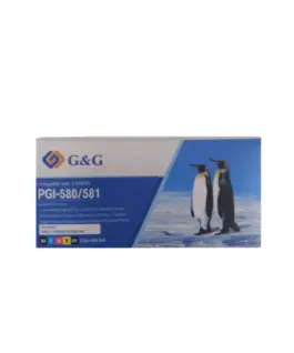 КОМПЛЕКТ 5 ГЛАВИ ЗА CANON PIXMA TR7550/TR8550/TS6150/TS6151/TS8150/TS8151/TS8152/TS9150/TS9155 - PGI-580BK/CLI-581BK/CLI