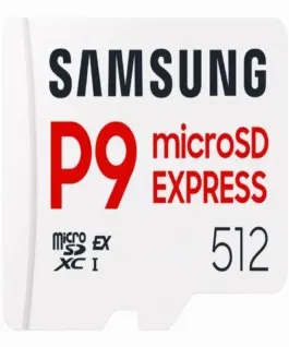 Карта памет Samsung microSDXC 512GB P9 Express 800 MB/s UHS-I 90 MB/s U3 V30 A1