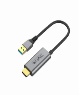 Alternative view of АДАПТЕР VIVOLINK HDMI & USB-A to USB-C - Black - PN PROADHDMI