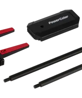 Alternative view of Държач за графична карта PowerColor, Алуминий, Черен