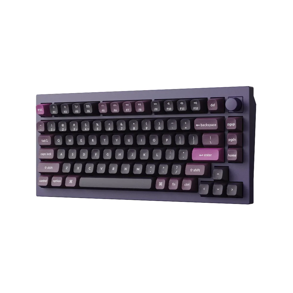 Безжична механичка клавиатура Keychron Q1 MAX Gateron Jupiter Red Switch - Purple - Image 4