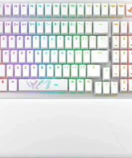 Геймърска безжична Клавиатура ASUS ROG Strix Scope II 96 - Moonlight