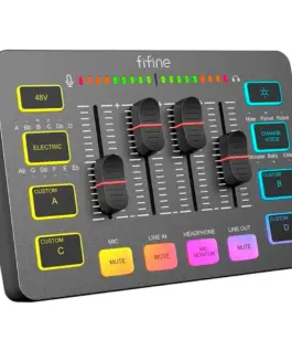 Аудио Миксер FIFINE SC3 RGB Audio Interface - Black