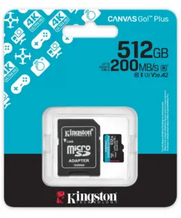 Карта памет Kingston Canvas Go! Plus Gen4 microSDXC 512GB