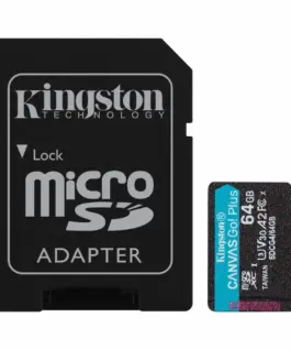 Карта памет Kingston Canvas Go! Plus Gen4 microSDXC 64GB 200GB/sClass 10 U3 V30 A2