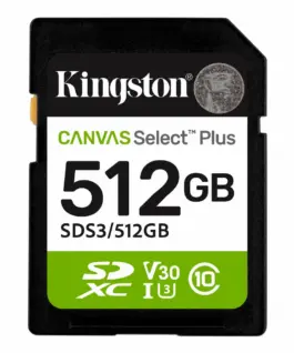 Alternative view of Карта памет Kingston Canvas Select Plus SD 512GB