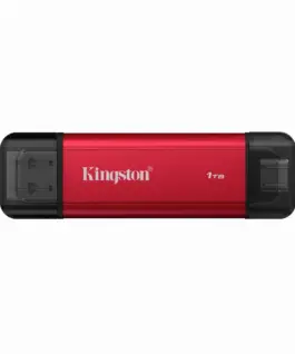 Флаш памет Kingston Dual USB-A/C Portable SSD 1TB - Black/Red
