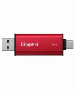 Alternative view of Флаш памет Kingston Dual USB-A/C Portable SSD 2TB - Black/Red