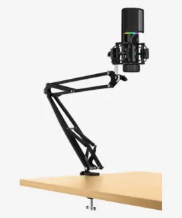 Streamplify професионален стрийминг микрофон със стойка Streaming Microphone With Mounting Arm RGB – MIC ARM –