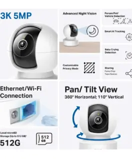 Домашна охранителна WiFi камера TP-Link Tapo C232