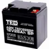 Оловна батерия AGM  12V / 26 Ah/285Ah  - 166 / 176 / 125mm терминал F13(M5) TED
