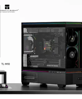 Alternative view of Thermalright кутия Case mATX - TL-M10 Black - USB-C