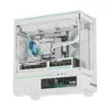 Thermalright кутия Case mATX - TL-M10 Vision White - 4 x 120 mm ARGB included 9.16 inch LCD Display