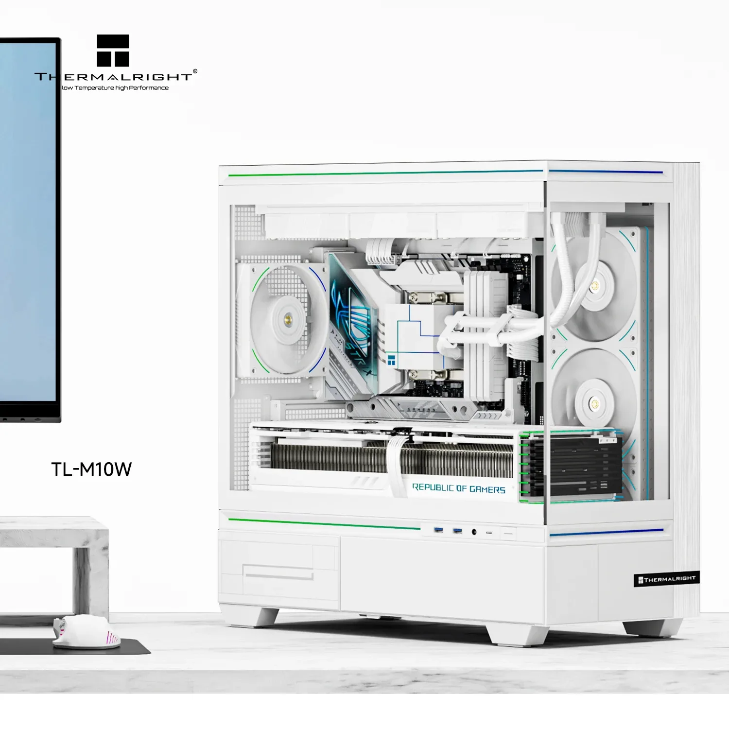 Thermalright кутия Case mATX - TL-M10 White - 4 x 120 mm ARGB included, USB-C - Image 54