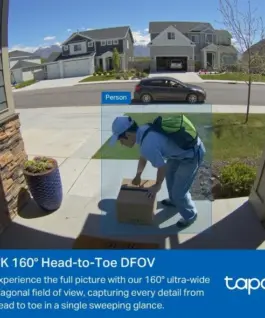 TP LINK нтелигентен видео звънец за врата Tapo D210