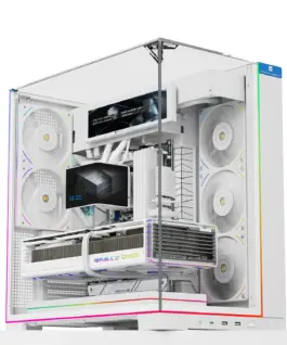 Alternative view of Thermalright кутия Case ATX - TR-A70 Vision White - 9.16 inch LCD Display, USB-C