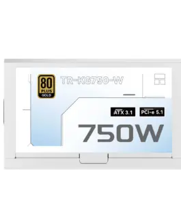 Alternative view of Thermalright захранване PSU ATX 3.1 750W White, Gold, Full Modular - TR-KG750-W