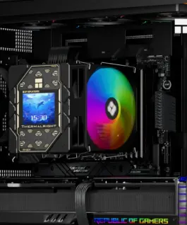 Alternative view of Thermalright охладител CPU Cooler Peerless Assassin 120 Vision ARGB - Dual-Tower - 2.8 inch Display, LGA1851/AM5