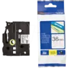 ЛЕНТА ЗА ЕТИКЕТНИ ПРИНТЕРИ BROTHER ТИП TZ - 36 mm x 800 m - BLACK ON CLEAR TAPE - PN TZE161
