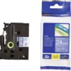 ЛЕНТА ЗА ЕТИКЕТНИ ПРИНТЕРИ BROTHER ТИП TZ - 24 mm x 800 m - WHITE ON BLUE TAPE - PN TZE555