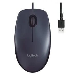 МИШКА LOGITECH B100 – Жична – Black – PN 910-003357