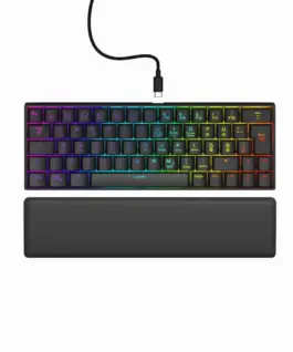 uRage Геймърска клавиатура "Exodus 760 Mechanical Mini" червени суичове