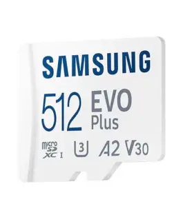 Alternative view of Карта памет Samsung EVO Plus, microSDXC, UHS-I, 512GB, Адаптер