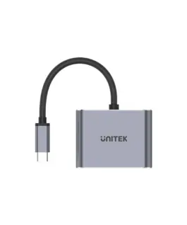 Alternative view of Unitek докинг станция Docking Station Type-C 4-in-1 - uHUB Q4+ Lite D1049A - USB-C PD100W x 1, HDMI x 1, VGA, USB2.0 x 1