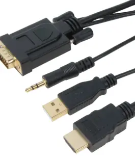 VCom кабел HDMI M / VGA M - CG598A-1.8m